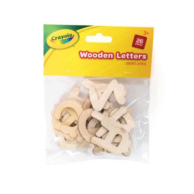 Crayola Pack of Wooden Letters 26 Pieces