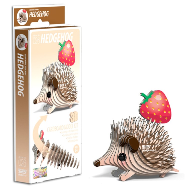 Eugy Card Model Kit - Hedgehog