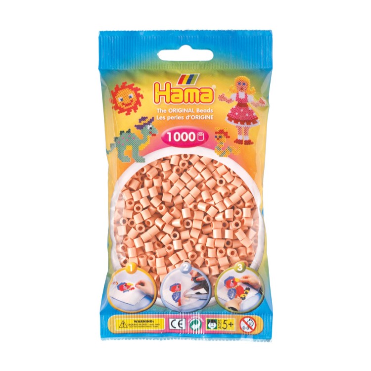 Hama Beads Bag of 1000 Flesh Beads