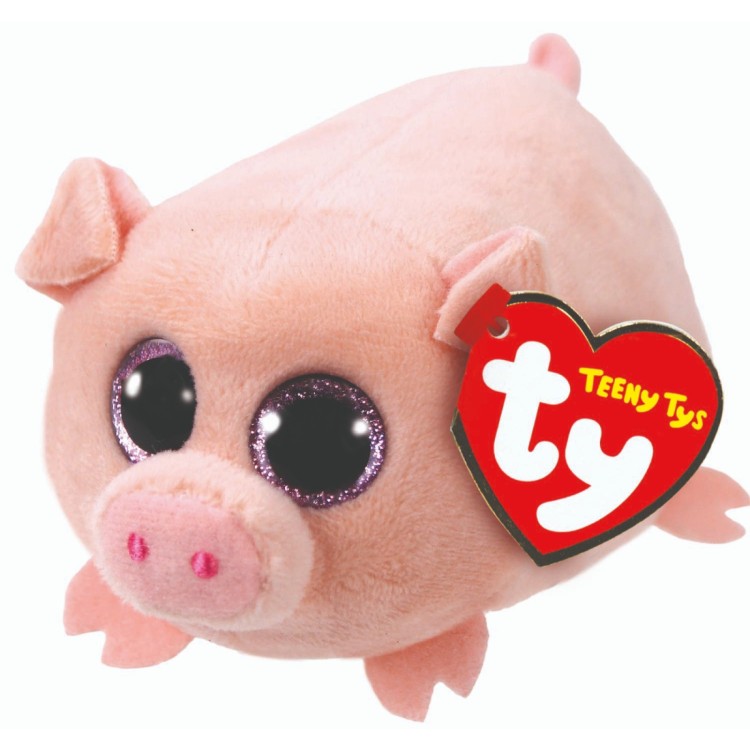 TY Teeny Ty Curly the Pig Plush