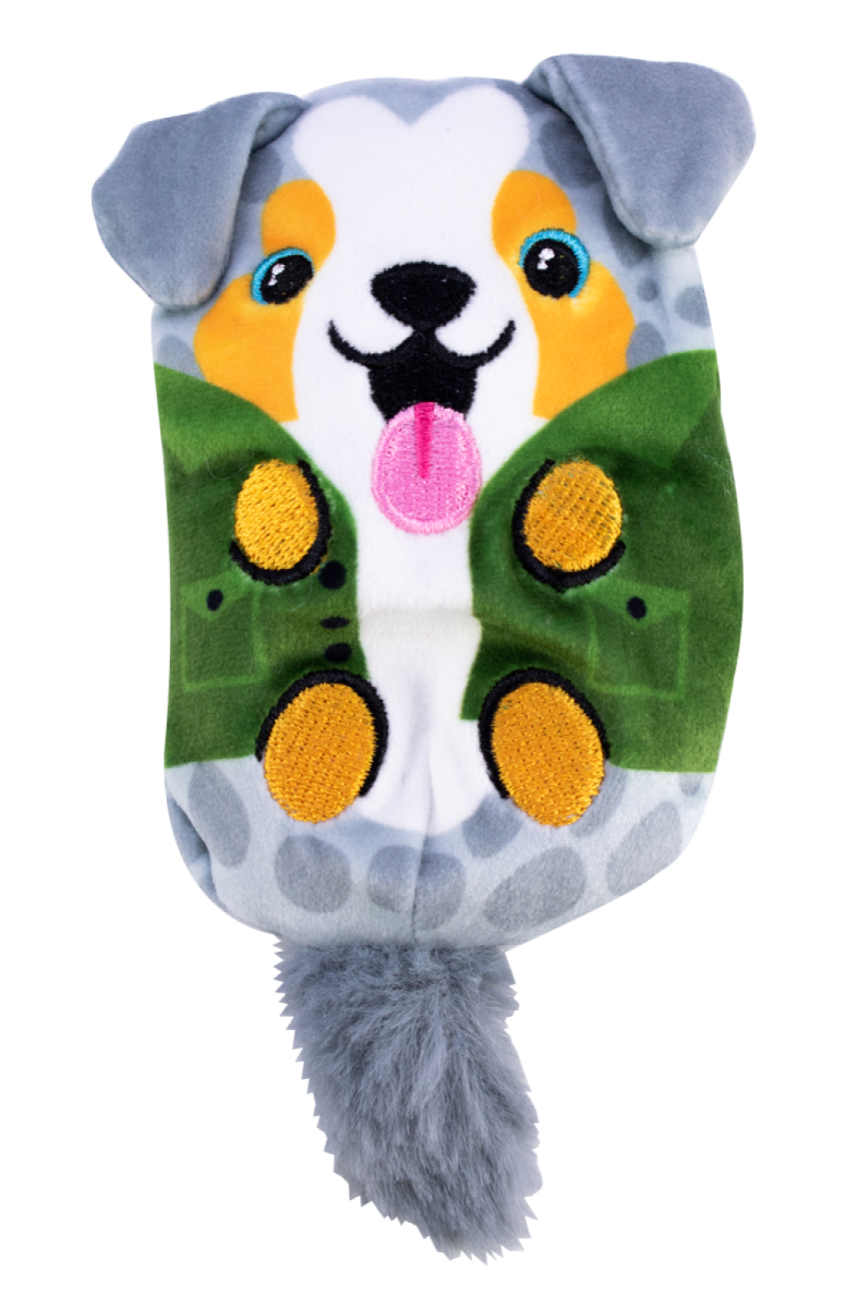 Dogs vs Squirls Bean Bag Plush - Sidney #028 - Bright Star Toys