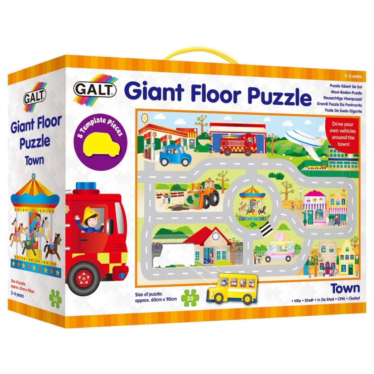 Galt Giant Floor Jigsaw Puzzle Town Bright Star Toys