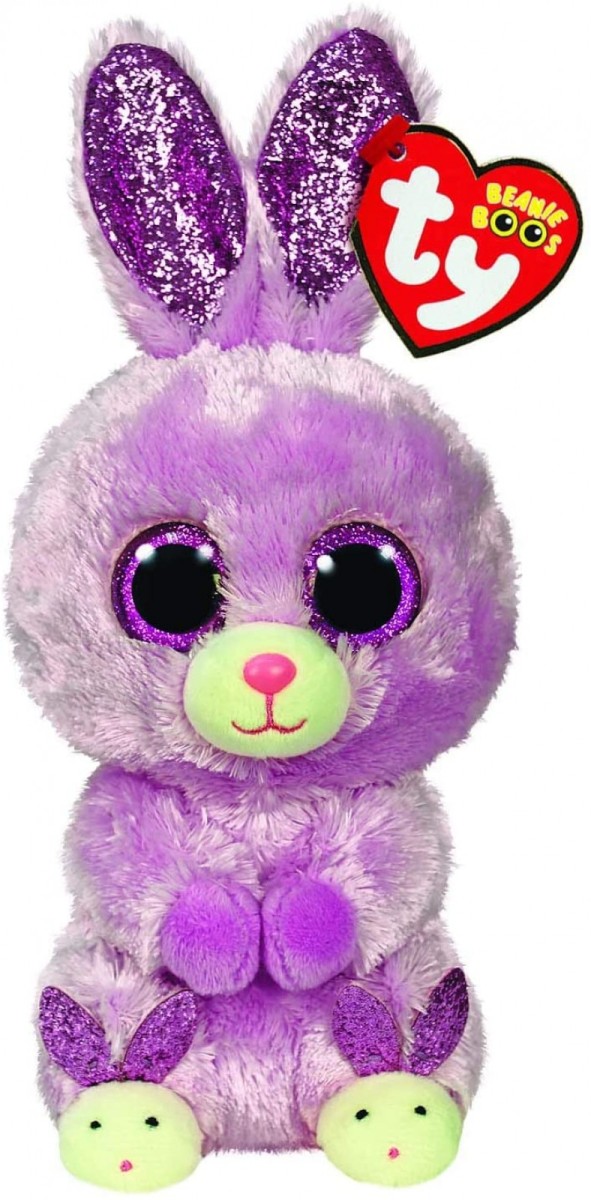 TY Fuzzy the Bunny Beanie Boo Regular Size - Bright Star Toys