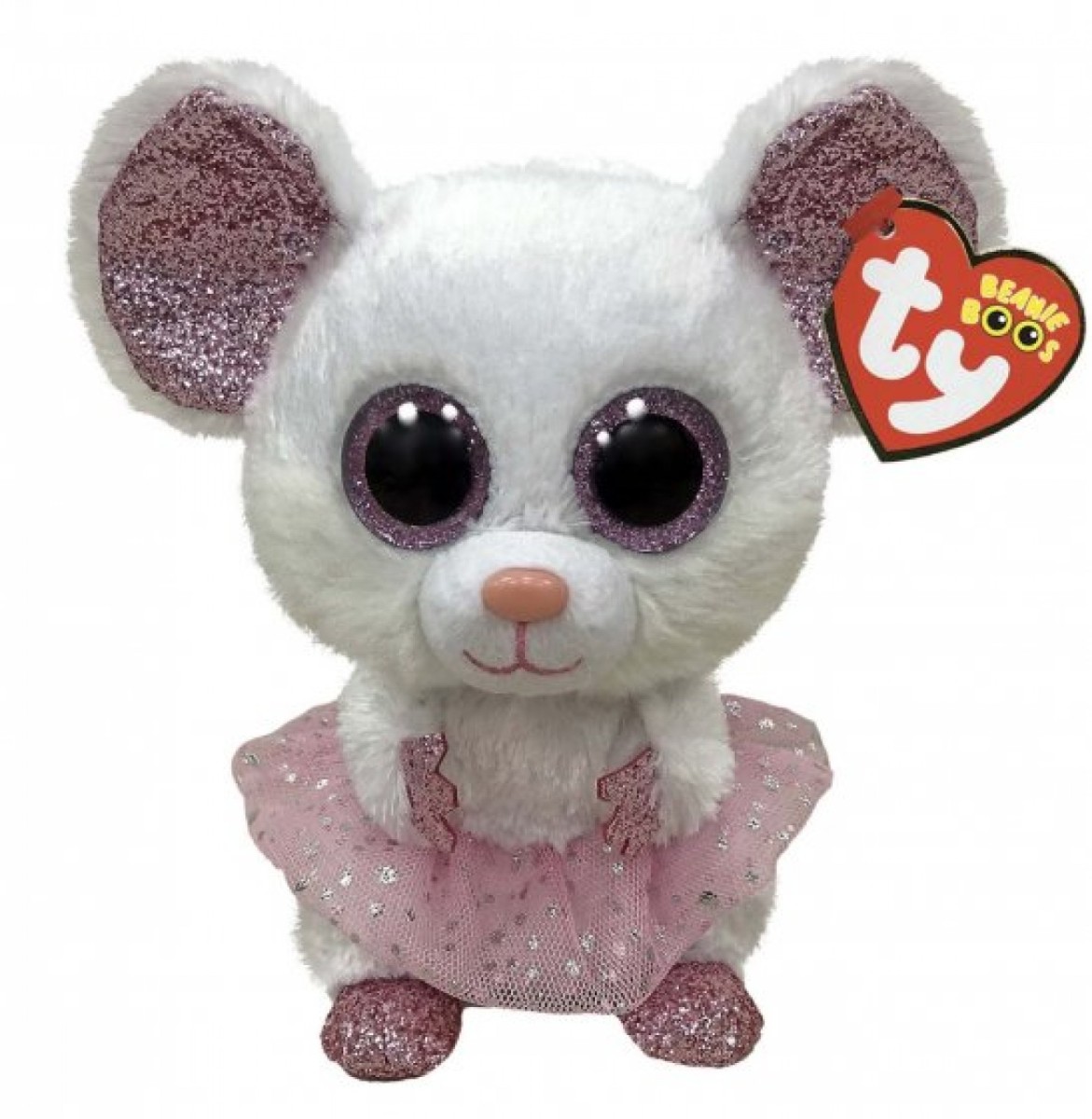 TY Nina the Mouse Beanie Boo Regular Size - Bright Star Toys