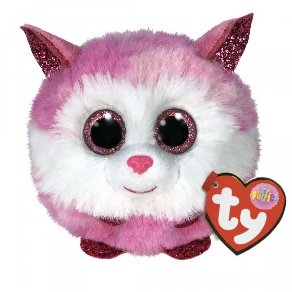 TY Puffies Princess the Pink Husky Plush - Bright Star Toys
