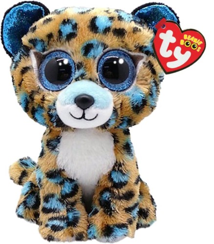 TY Cobalt the Leopard Beanie Boo Regular Size - Bright Star Toys