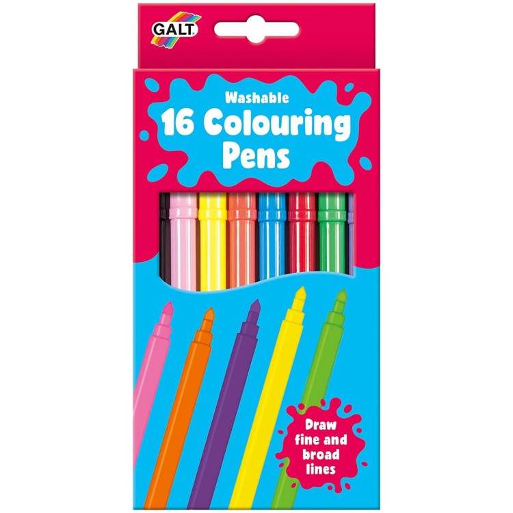 Galt Pack of 16 Washable Colouring Pens