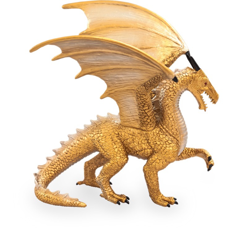 Animal Planet Fantasy Golden Dragon Figure