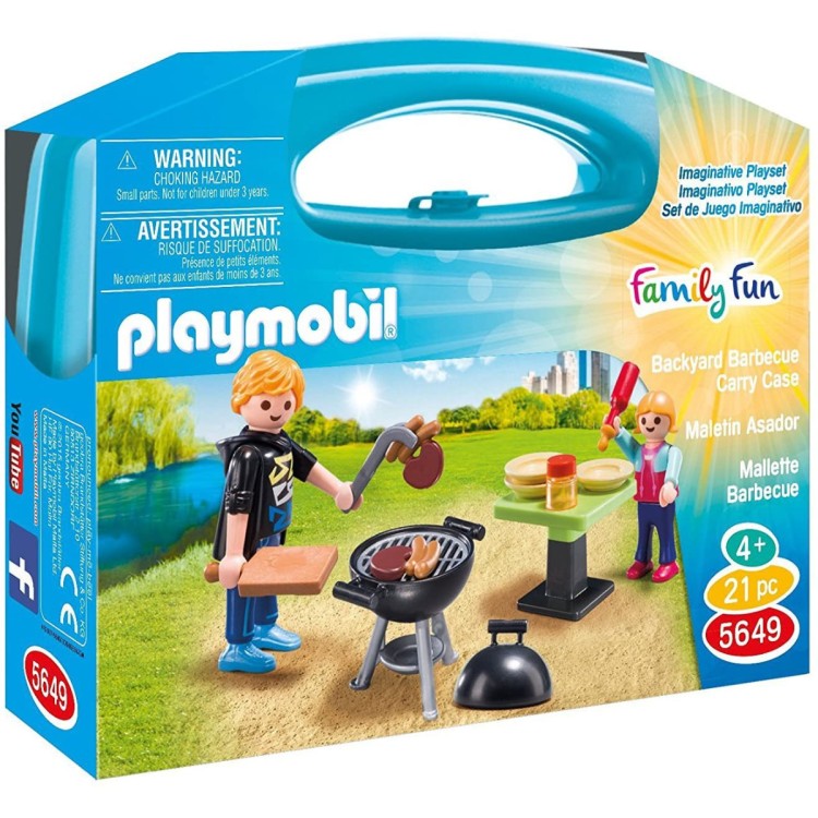 Playmobil 5649 Backyard Barbecue Carry Case