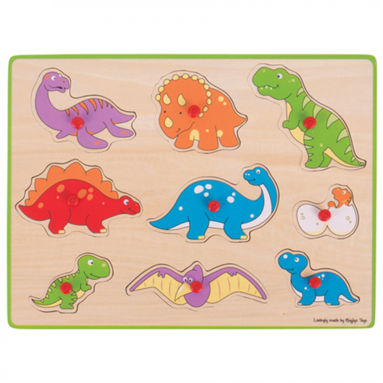 Bigjigs Lift Out Puzzle - Dinosaurs