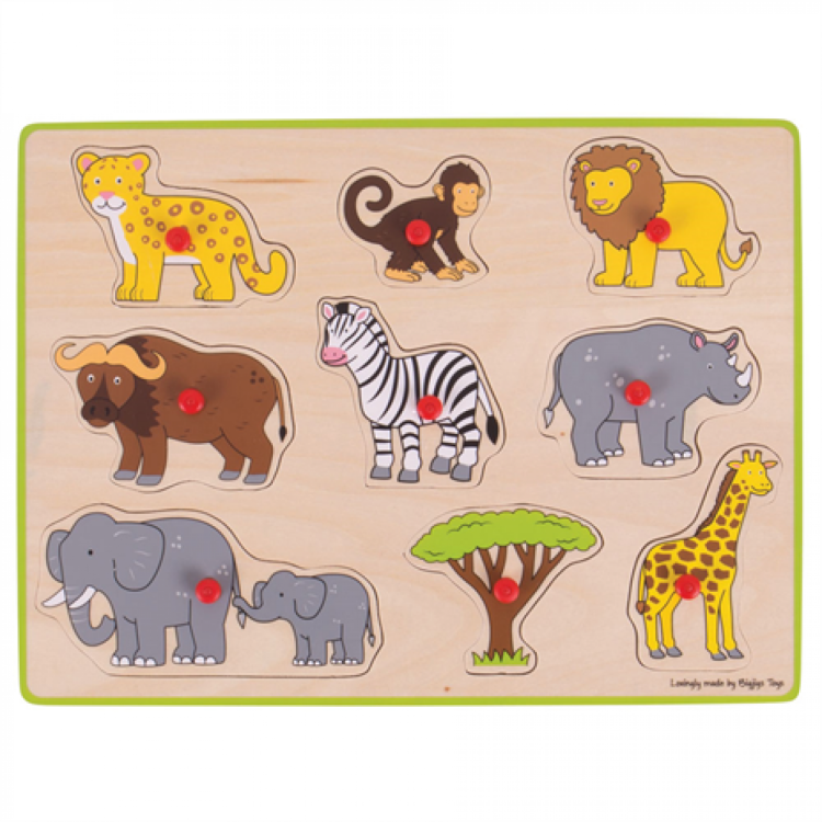 Bigjigs Lift Out Puzzle - Safari