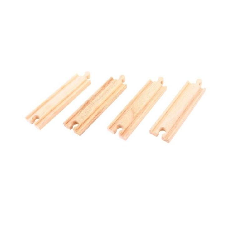 Bigjigs Medium Straights - Pack of 4