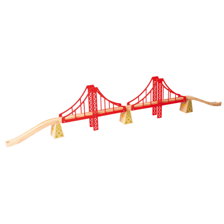 Bigjigs Rail Double Suspension Bridge