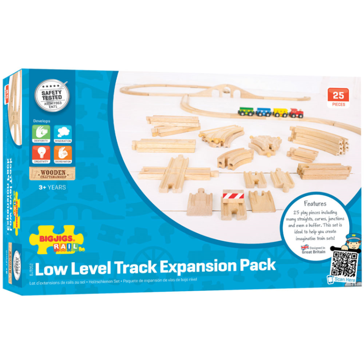 Bigjigs Rail Low Level Track Expansion Pack