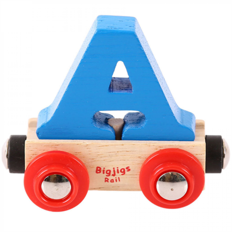 Bigjigs Rail Name - Letter A (Letter Colour May Vary)