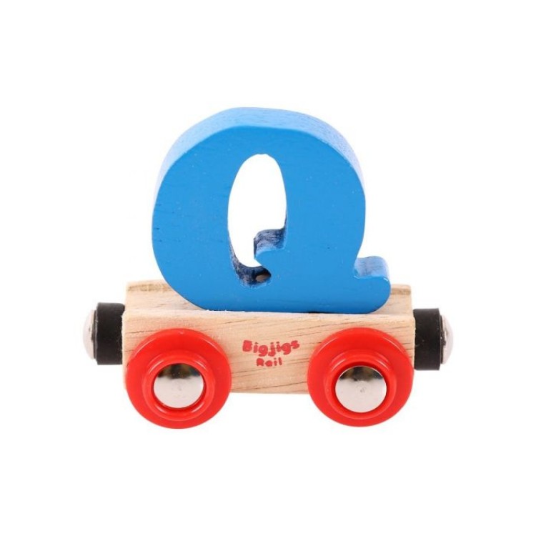 Bigjigs Rail Name - Letter Q (Letter Colour May Vary)