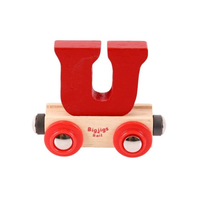 Bigjigs Rail Name - Letter U (Letter Colour May Vary)