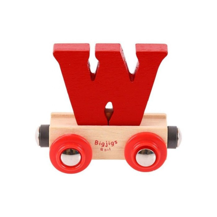 Bigjigs Rail Name - Letter W (Letter Colour May Vary)