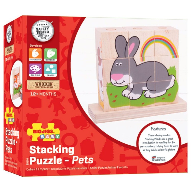 Bigjigs Stacking Blocks - Pets