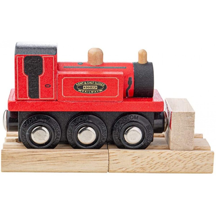 Bigjigs Terrier Loco Wooden Train - Red