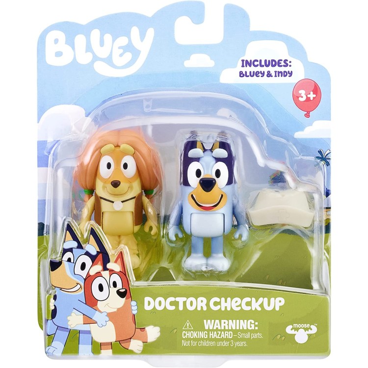 Bluey Doctor Checkup Pack of 2 Figures