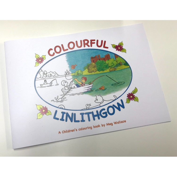 Colourful Linlithgow Colouring Book by Meg Wallace