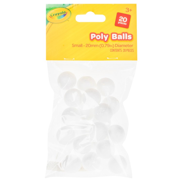 Crayola Pack of 20mm Poly Balls 20 Pieces