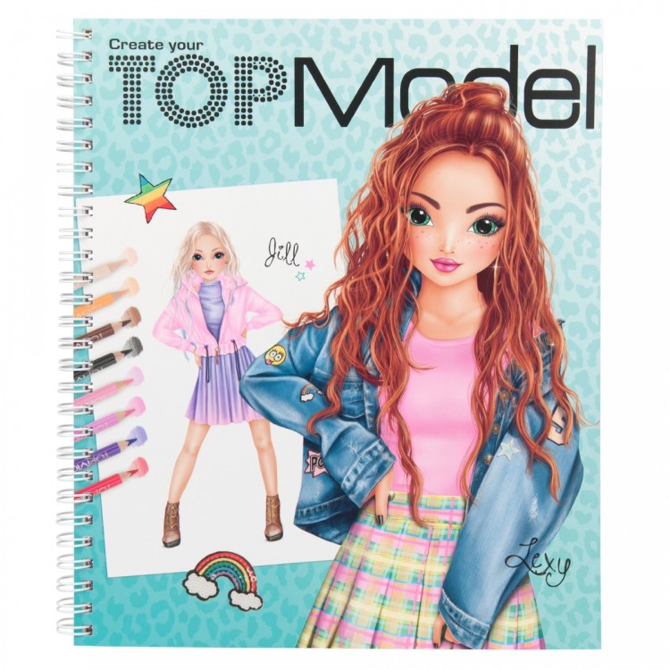 Create Your Top Model Colouring and Design Book