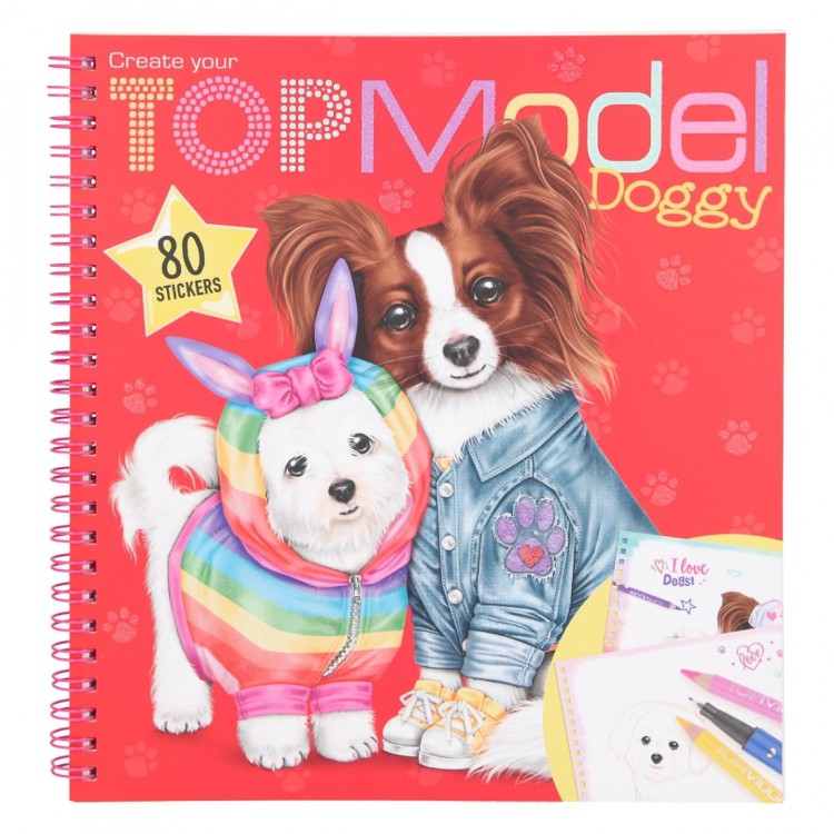 Create Your Top Model Doggy Colouring Book