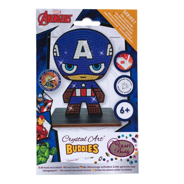 Craft Buddy Crystal Art Buddies Series 1 - Captain America