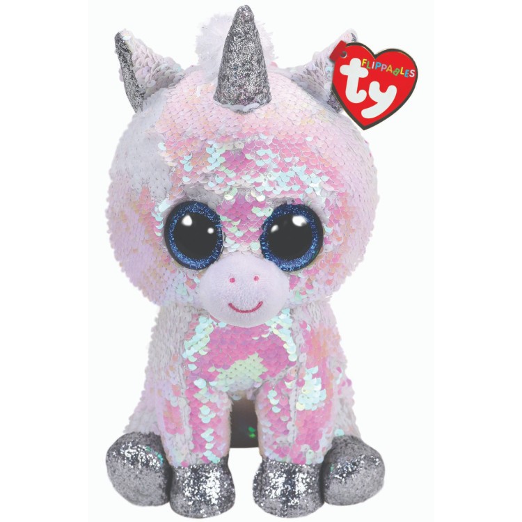 TY Flippables Diamond the White Unicorn Medium Size