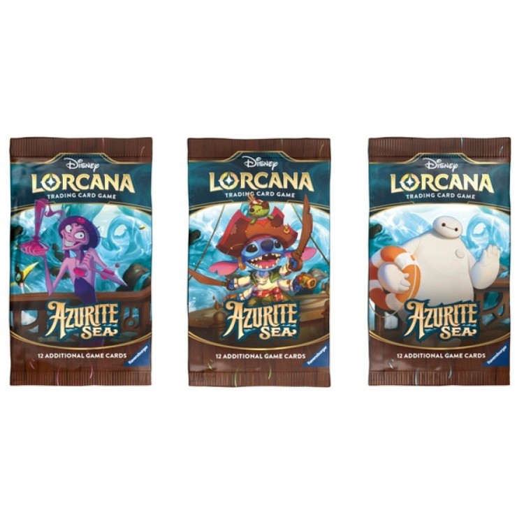 Disney Lorcana TCG: Azurite Sea - Single Booster Pack (One Single Pack Supplied - Chosen at Random)