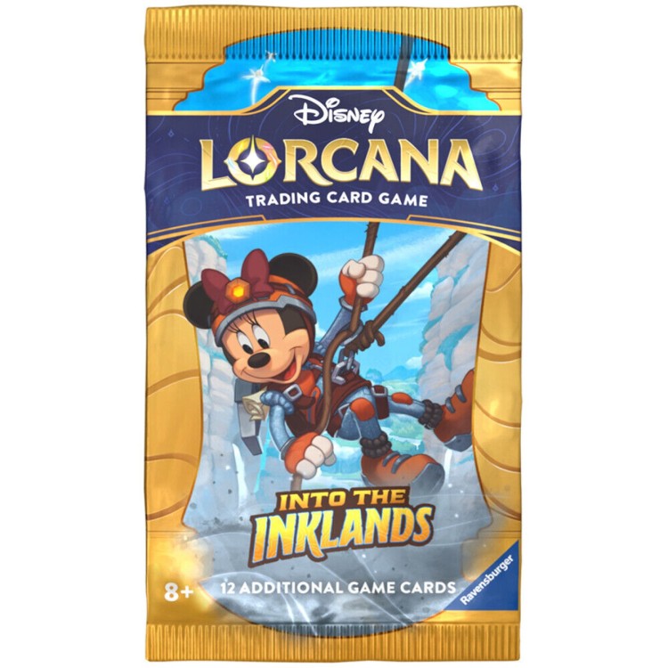 Disney Lorcana TCG: Into the Inklands - Single Booster Pack (One Supplied - Chosen at Random - Pack Art May Vary)