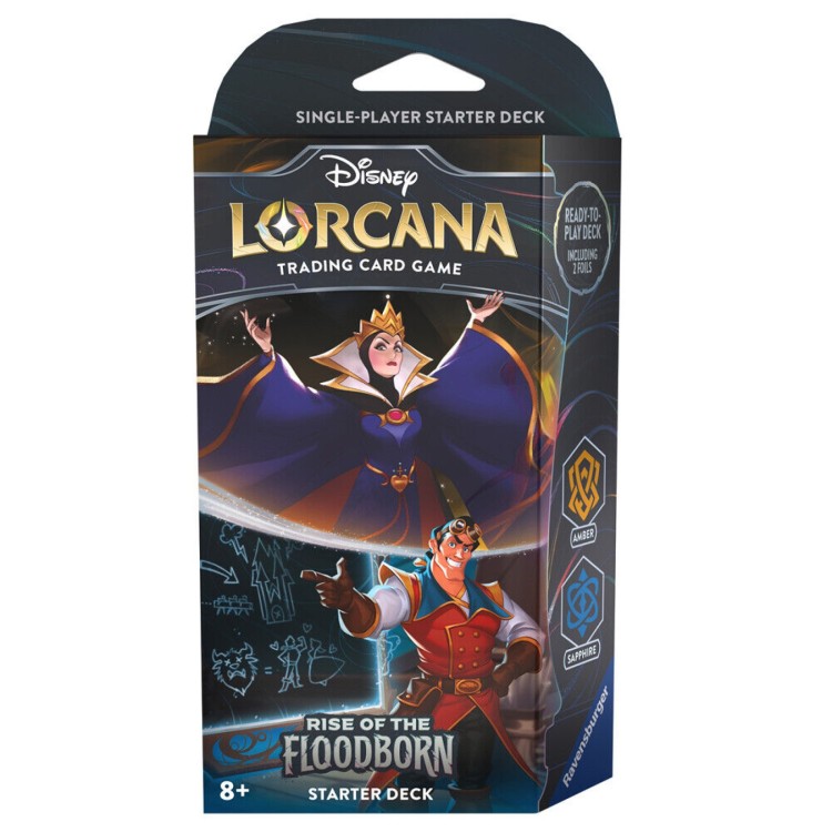 Disney Lorcana TCG: Rise of the Floodborn Starter Deck - The Evil Queen/Gaston