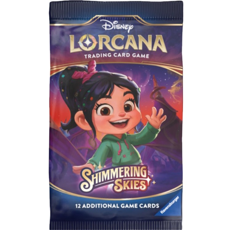 Disney Lorcana TCG: Shimmering Skies - Single Booster Pack (One Supplied - Cover Art Chosen at Random)