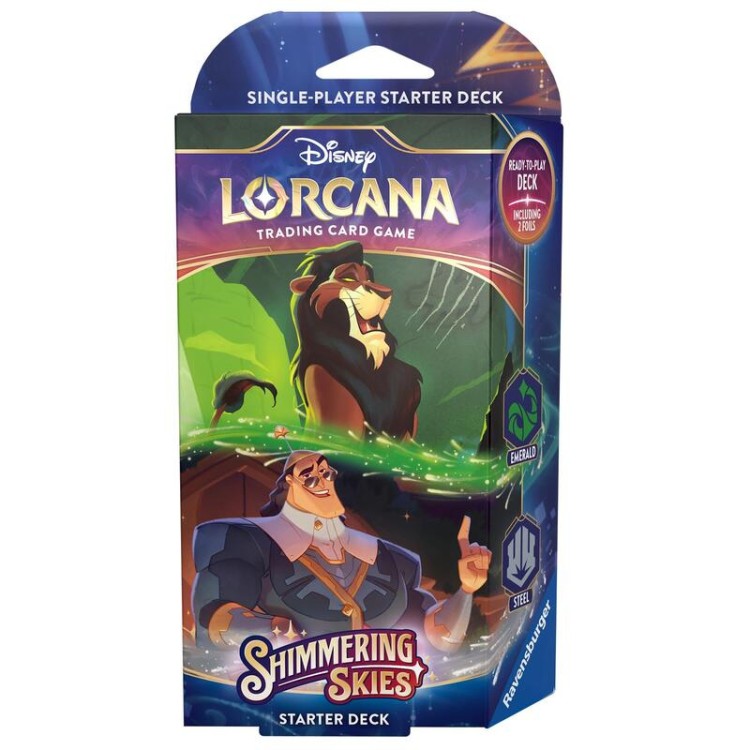 Disney Lorcana TCG: Shimmering Skies Starter Deck - Scar/Kronk
