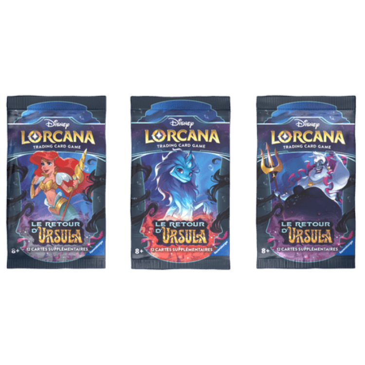 Disney Lorcana TCG: Ursula's Return - Single Booster Pack (One Single Pack Supplied - Cover Art Chosen at Random)
