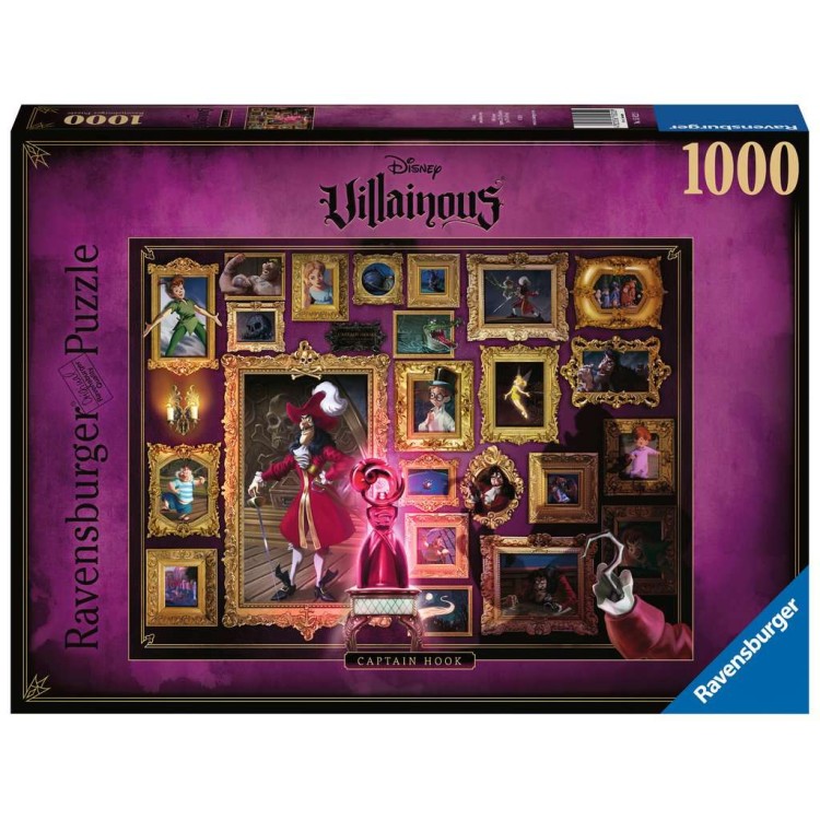 Ravensburger Disney Villainous Captain Hook 1000 Piece Jigsaw Puzzle