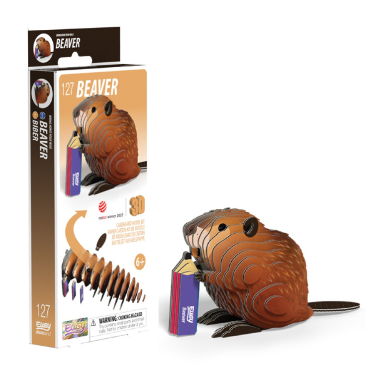 Eugy Card Model Kit - Beaver