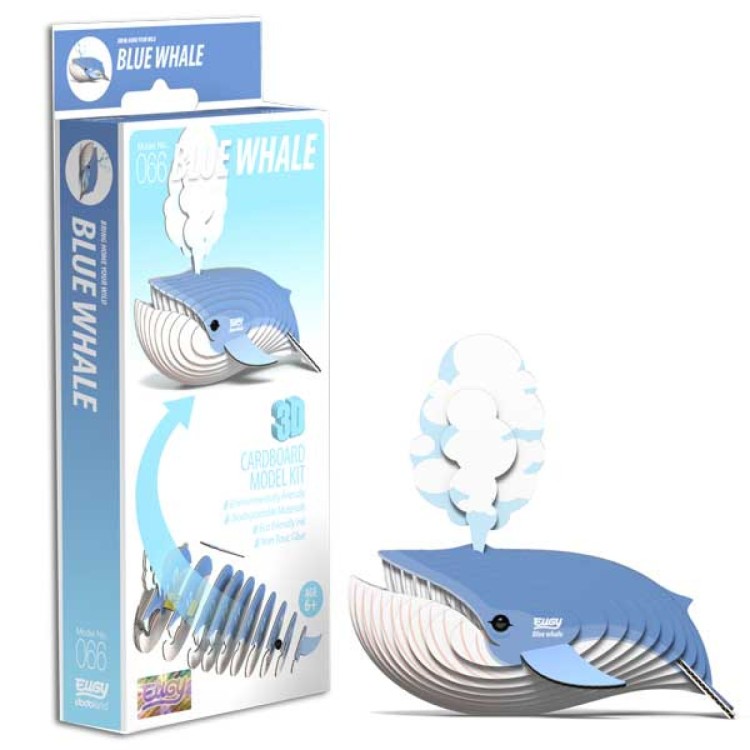 Eugy Card Model Kit - Blue Whale