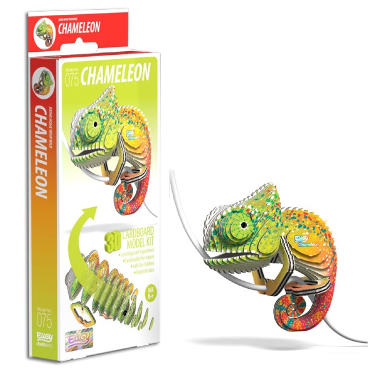 Eugy Card Model Kit - Chameleon