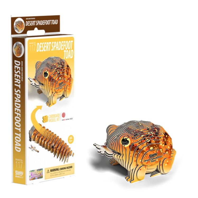 Eugy Card Model Kit - Desert Spadefoot Toad