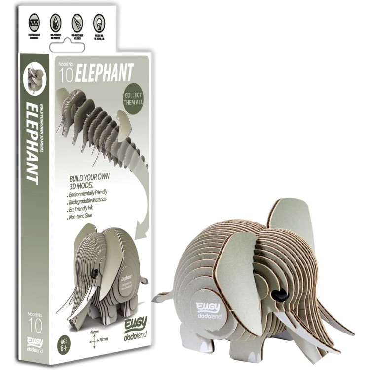 Eugy Card Model Kit - Elephant