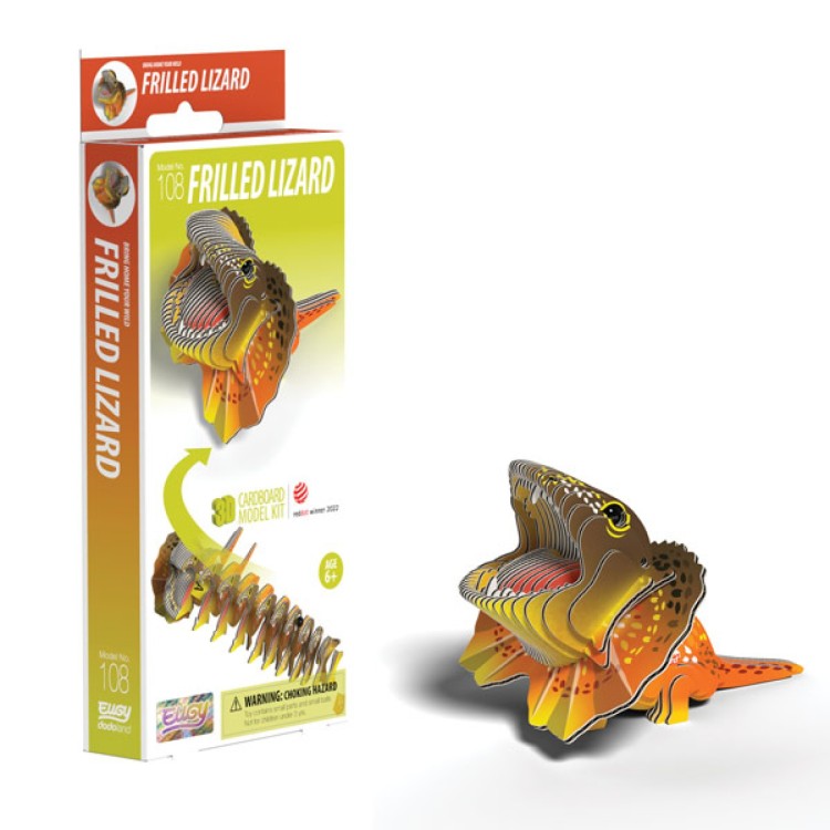 Eugy Card Model Kit - Frilled Lizard