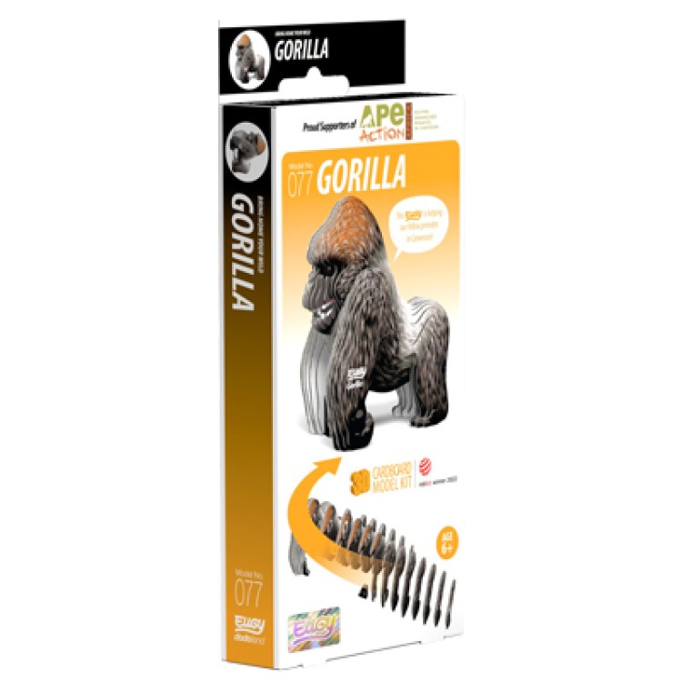 Eugy Card Model Kit - Gorilla