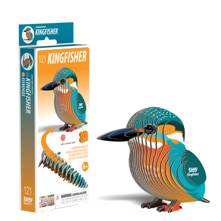 Eugy Card Model Kit - Kingfisher