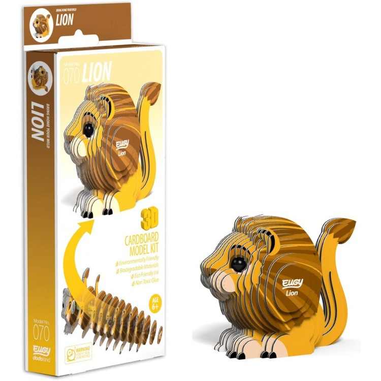 Eugy Card Model Kit - Lion