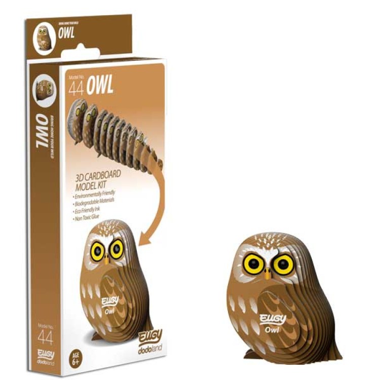 Eugy Card Model Kit - Owl