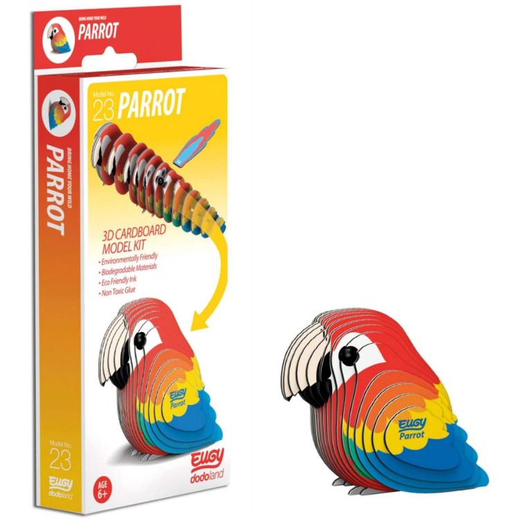 Eugy Card Model Kit - Parrot