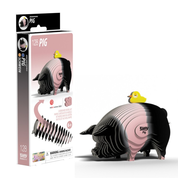 Eugy Card Model Kit - Pig